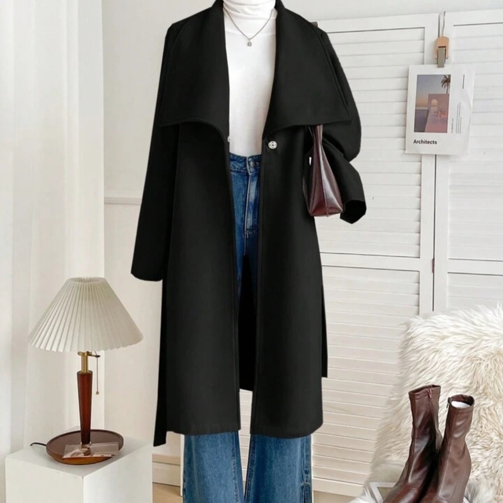 Stylish Black Long Coat
